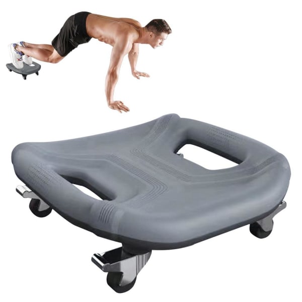 Abdominal Muscle Universal Plate 4 Wheel Abdominal Gray