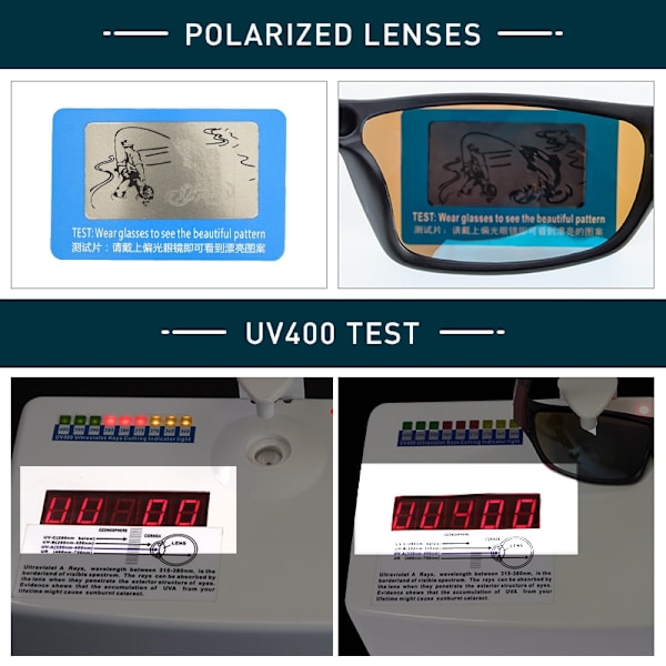 KAPVOE Polarized UV400 Cykelsolglasögon Mode Män Sport Dam Solglasögon MTB Ridglasögon Fiske Vandring Glasögon Glasögon 04 01