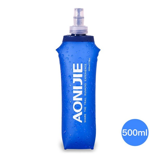 AONIJIE SD09 SD10 250 ml 500 ml mjuk kolv Fällbar hopfällbar vattenflaska TPU fri för löpning Hydration Pack Midjeväska Väst 500ml SoftFlask