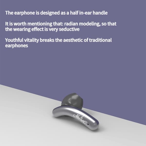 2022 N28 In Ear Wireless Bluetooth 5.2 Headset IPX gray