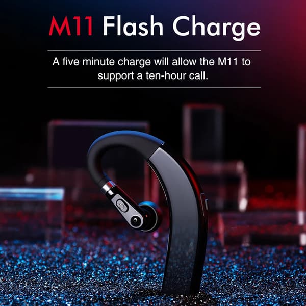 M11 Bluetooth hörlurar Trådlösa hörlurar Handsfre Charger silver