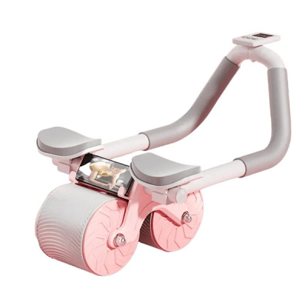 lank Trainer Push Up Healthy Abdominal Wheel Autom Pink