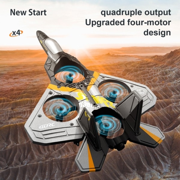 V17 Gravity Sensing Rc Plane Flygplan Segelflygplan Radiokontroll Helikopter EPP Foam Fjärrstyrda flygplansleksaker för pojkar Barn V25-BU-2Bat With 4K