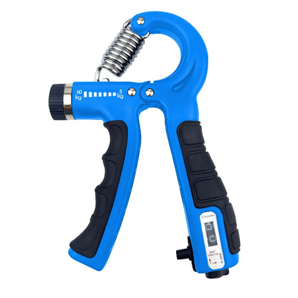 Räknedynamometer Handgrepp Fitness Handgrepp 5-60 kg Handträning Gripper Gymutrustning Handledsrehabiliteringsutvecklare 5-60kg Blue