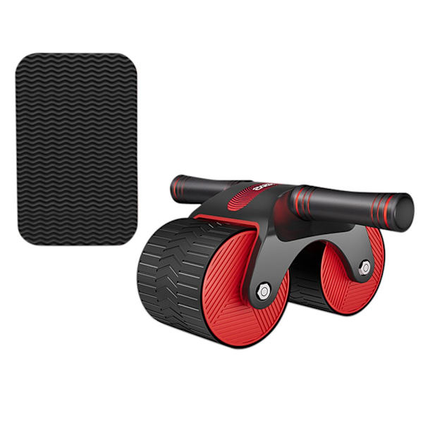 Abdomen Roller med stabila dubbla hjul Träning A C Red