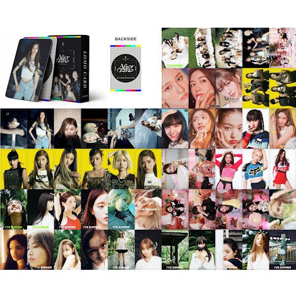 Kpop IVE 2023 Säsong Hälsningar lomo-kort VÅG Jag har IVE-fotokort JAG HAR MIN EFTER SOM Fotokort 03