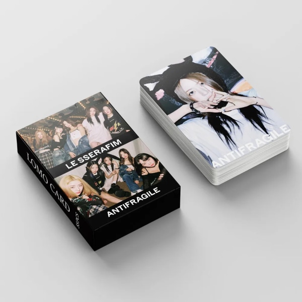 55st/ Set Kpop Stray Kids MAXIDENT lomokort (G)I-DLE Jag älskar albumfotokort LESSERAFIM ANTIFRAGILE lomokort 07