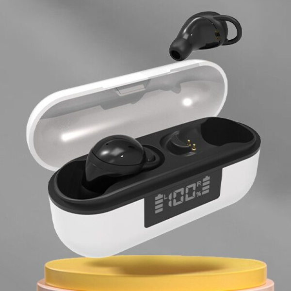 2022 Bluetooth hörlurar TWS trådlös hörlurar Touc Black