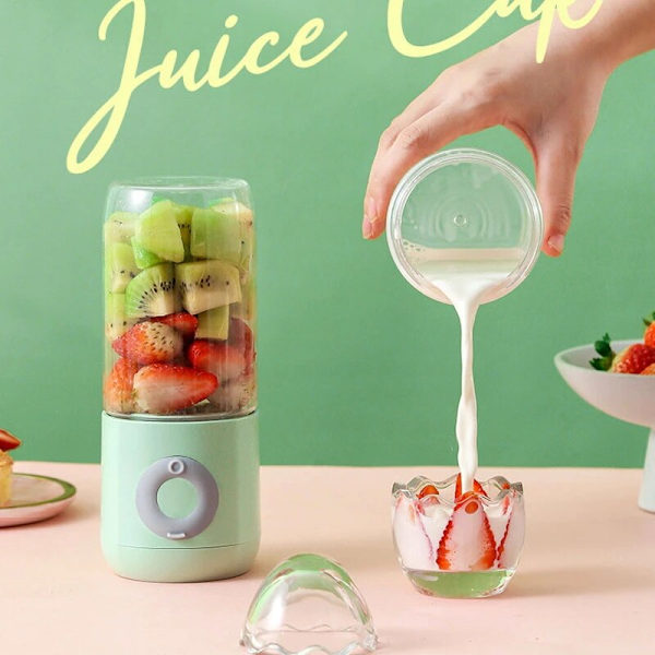 Multifunktion Mini Juicers Bärbar elektrisk Juicer Blender USB Laddning Fruktblandare Frukt Mat Milkshake Juice Maker Machine white