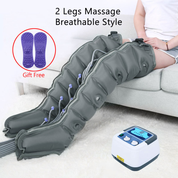 8/6 Air Chambers Kompression Massager Terapi Smärtlindring Midja Fot Arm Anklar Massage Rehabiliteringsutrustning Vård 8Chamber Breath Leg