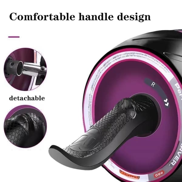 Silent Abdominal Muscle Trainer Ab Roller Abdomina White