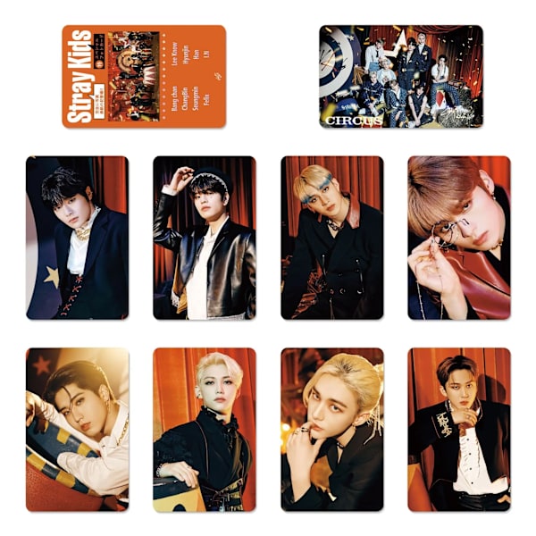 Kpop StrayKids fotokort Ny låt MANIAC lomo kort två gånger nya album fotokort SK-E-9PCS
