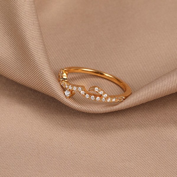 Islamiska smycken Kristall Arabiska Språk Kärleksringar Zirconia Bokstäver Stapelbara Ringar För Kvinnor Bröllopspresenter Bijoux Femme Black 8