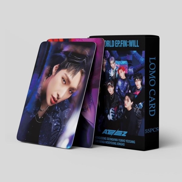 Kpop ATEEZ Group Lomo Cards ATEEZ THE WORLD EP.FIN: Kommer nytt album ATEEZ Photocards for Fans Gift