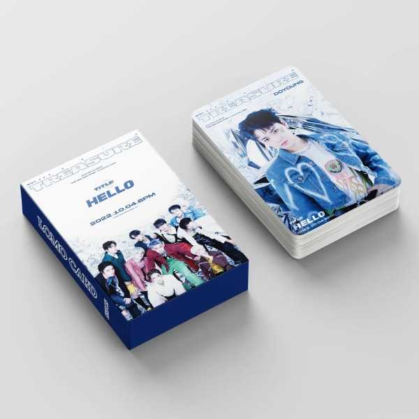 55 st/ Set Kpop TREASURE fotokort 2022 nytt album HELLO Lomo Cards 2:e fotokort 04