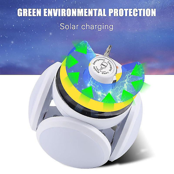 Led Solar Lamp Folding Football Light Bärbart verktyg för nödbelysning utomhus