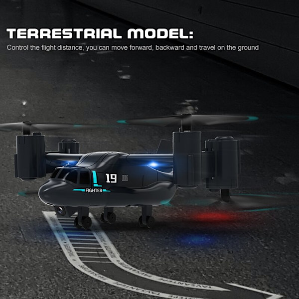 Ny 2-i-1 drone med 1080P kamera hög- och låghastighetsväxling Osprey Drone RC Quadcopter barnfjärrkontrollplan SL No Camera 1 Bat