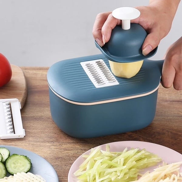 Multifunctionele Aardappel Komkommer Wortel Slicer Cutter Rasp Shredders Met Zeef Keuken Groenten En Fruit Gereedschap GRAY