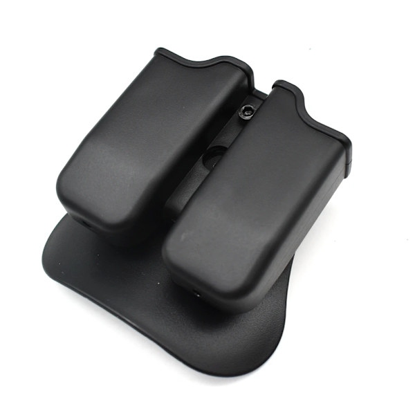 Tactical Pistol Double Magazine Pouch 9mm Mag Holder Carrier for Glock 17 19,Beretta M9 92,9mm .40 Cal airsoft jakttillbehör green