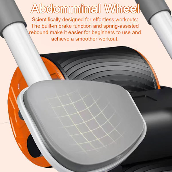 Automatisk Rebound Mage Hjul Abdominal Mu Orange