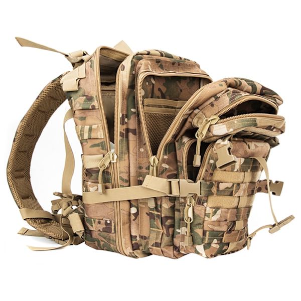 30L militär taktisk ryggsäck Army Molle Assault Ryggsäck Herr Dam Ryggsäckar Resa Camping Jakt Vandring Expanderbar ryggsäck Multicam
