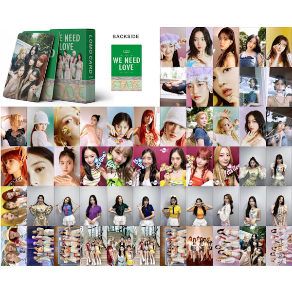 Kpop Stayc Lomo-kort 55 stycken Stayc We Need Love Album Posters Mini Fotokort Stayc Merch Photo Album for Fans