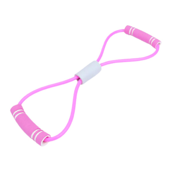 Yoga Fysioterapi Elastiskt band, Gym Resistance Band, Sport Stretching Training Rep, Fitness Equipment, Gym Accessories pink