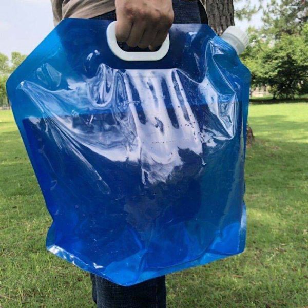5/10L Utomhus vikbar vattenpåse Camping Bärbar Vattenhink Kanna Picknick BBQ Vattenkanne Resa Vattenbehållare Campingtillbehör 5L