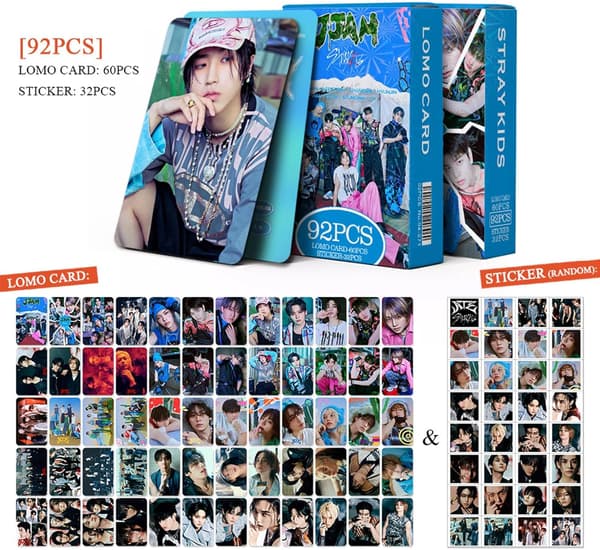 Kpopbp 3-pack/180 st Barn Stray Photocards 96 st Peg