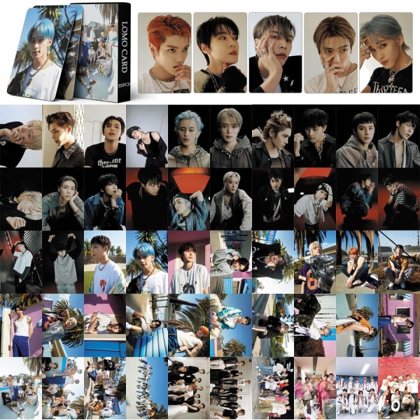 NCT 127 fotokort 55 st NCT 127 Ay-Yo nya albumkort Poster Mini fotokort NCT 127 fotoalbum för fans