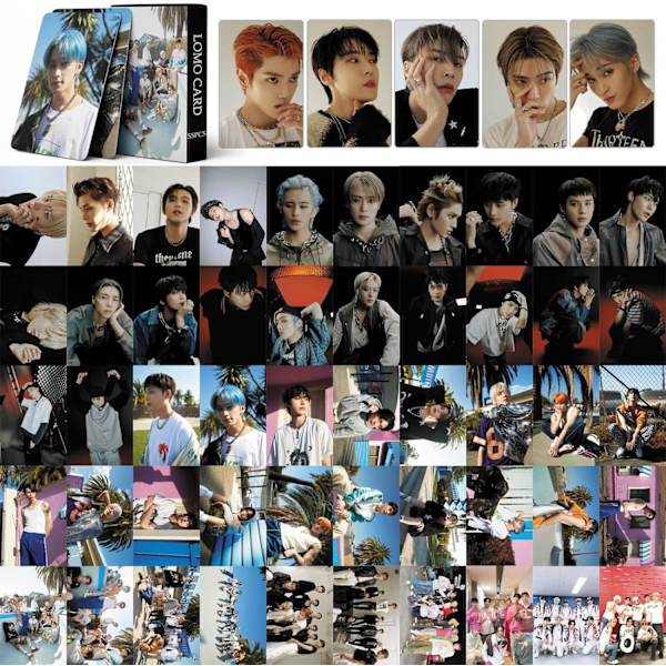 NCT 127 fotokort 55 st NCT 127 Ay-Yo nya albumkort Poster Mini fotokort NCT 127 fotoalbum för fans