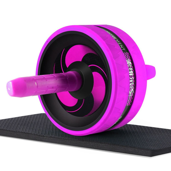 Roller&Jump Rope Noise Abdominal Wheel Ab Rolle Pink