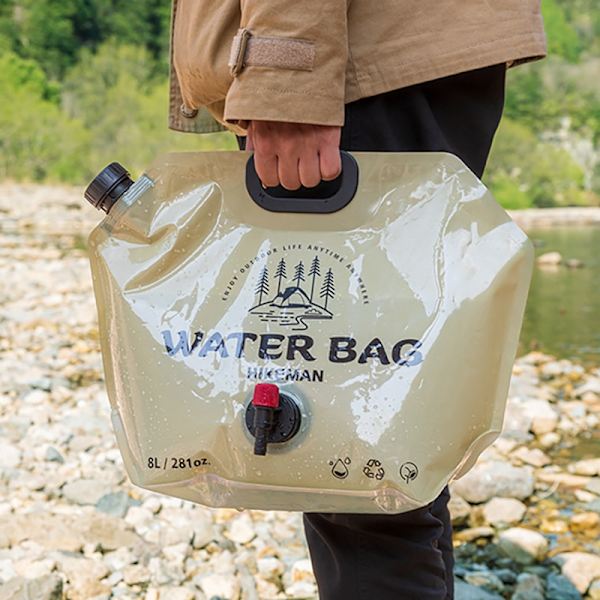 TARKA Big Capacity Vattenpåse 8L Tjocka vikbara Wa Blue