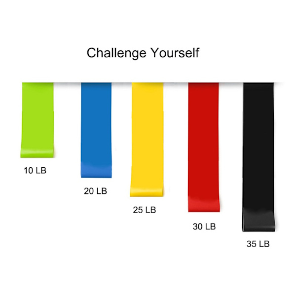 1st Unisex Portabla Fitness Motståndsband Träningsgummiband Yoga Gym Elastiskt tuggummi Styrka Pilates Crossfit Sport Tejp 4