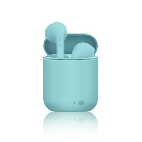 Mini 2 TWS Earbuds Trådlösa hörlurar i12 Bluetooth Earphone 5.0 Stereo Headset med mikrofon för iPhone Android-telefon Sky Blue