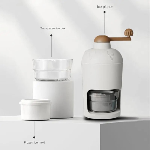 Hushålls ismaskin 500 ml Snabbrakad is Rostfritt stål Blad Rakad is Hälsosam matmaterial Husgeråd Hand iskross Style B