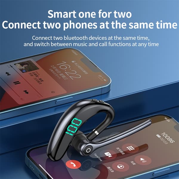 Bluetooth 5.0 handsfree-headset 2023 Nytt öronfäste