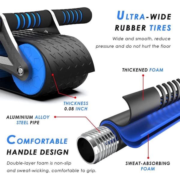 Abdominal Roller Med Kudde Viktminskning Buken orange