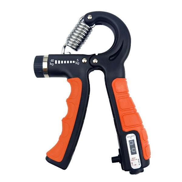 Räknedynamometer Handgrepp Fitness Handgrepp 5-60 kg Handträning Gripper Gymutrustning Handledsrehabiliteringsutvecklare 5-60kg Orange