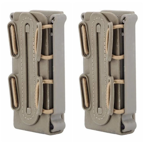 9 mm Mag-påsar Pistol Magasinficka Soft Shell Magasinficka Taktisk Gevär Fast Mag-hållare för bälte Molle Sytem TN