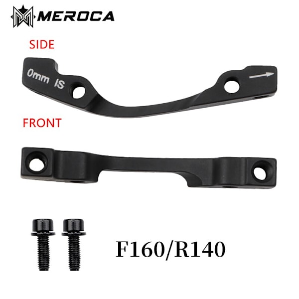 MEROCA Cykel Skivbroms Adapter Mtb Skivbroms Converter Mountain Bike Bracket Cykelokfäste För 160 180 203mm Rotor F-R 203mm