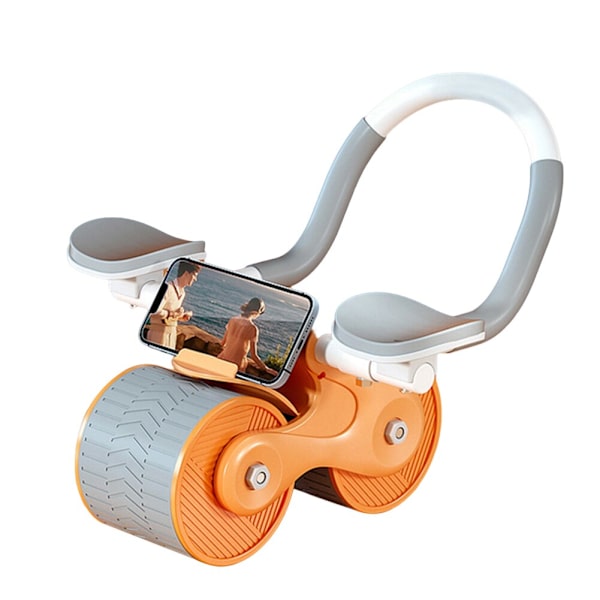 Ab Roller Wheel Abdomen Roller Automatisk Rebound M Orange no timer
