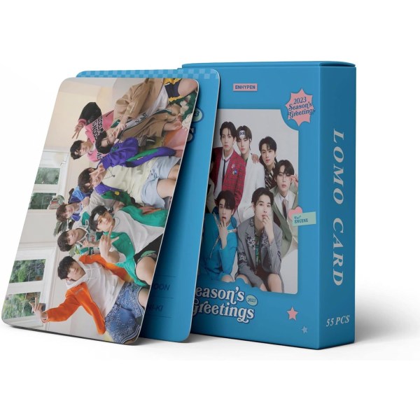 TBTL Kpop ENHYPEN Fotokort 55st Enhypen Lomo Cards Enhypen 2023 Säsongs hälsningar Album Lomo Cards Enhypen Poster Cards for Fans