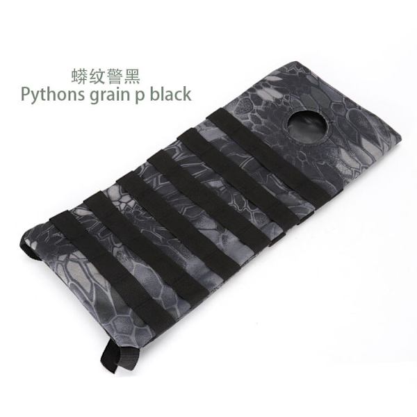 New Arrival 3L Taktisk vattenväska Militär vandring Camping Vattenförvaring Blåsa MOLLE Hydration Ryggsäck Påse Vattenpåse Pythons Black