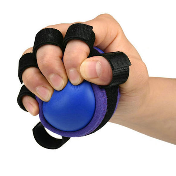Hand Gripper Strengthener Ball Silikon Finger Träning Muskel Avslappning Handled Styrketränare Fitness Arm Träning Rehabilitering 30lb Yellow Silicone