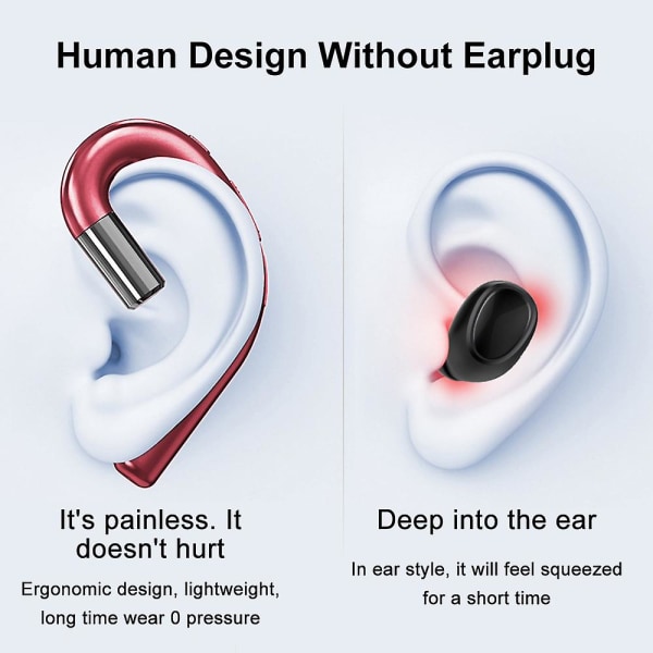 Öronkrok Bluetooth trådlösa hörlurar med mikrofon
