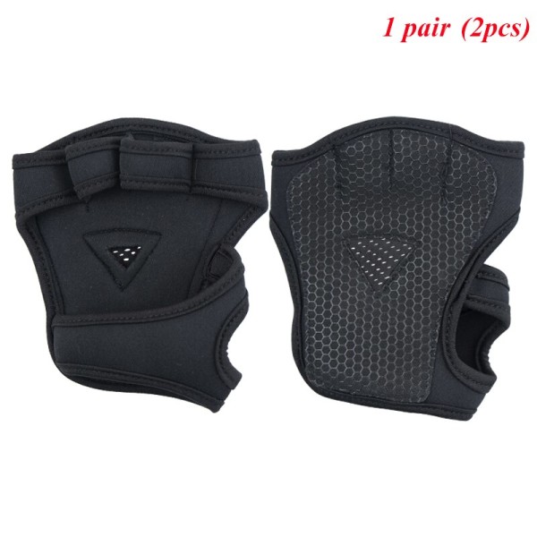 Träning Tyngdlyftning Träningshandskar Fitness Gri Grips Pads 2pcs M