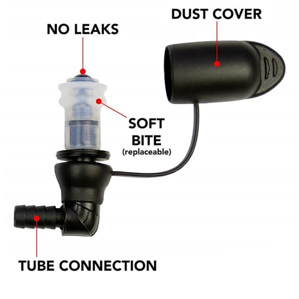 Drinking Bite Munstycke Ventilbyte Hydrationspåsar Biteventiler med cover för reservoarvattenpåsar Hydration for bicycle