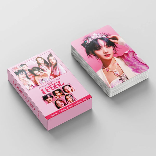(G) I-DLE Lomo-fotokort 55 st (G) I-DLE I FEEL Nytt fotoalbum (G) I-DLE Mini Lomo-presentkort för fans (Queen 2)