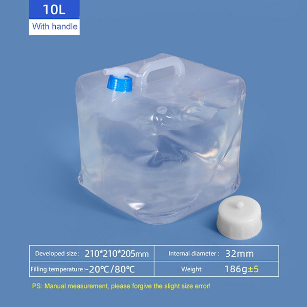 5/10/20L Utomhuscamping Travel Folding Bucket Cam Auburn